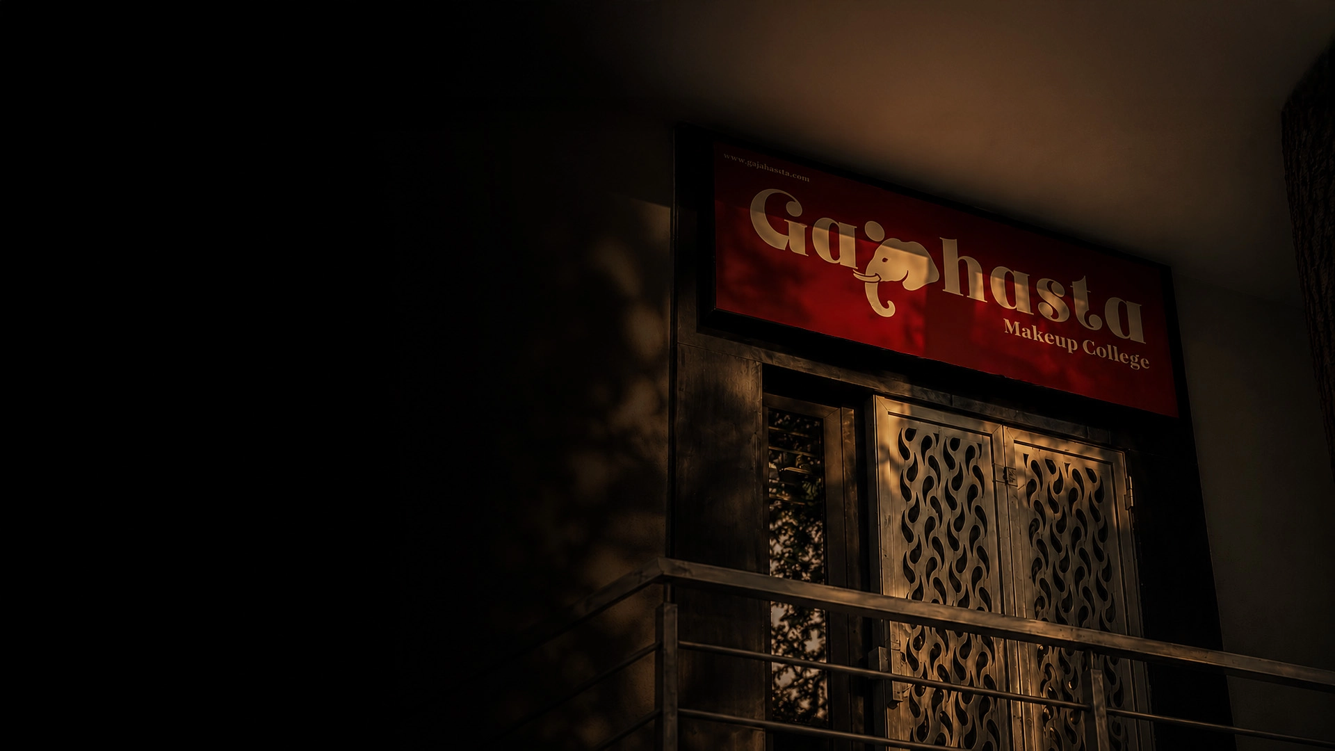 The Gajahasta studio gate